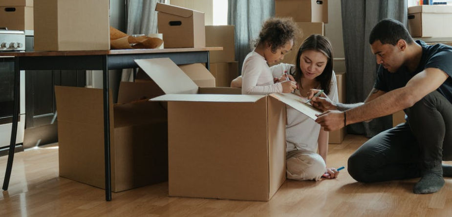 Umzug mit der Familie