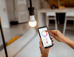 Steuerung einer Glühbirne mit einem mobilen Gerät