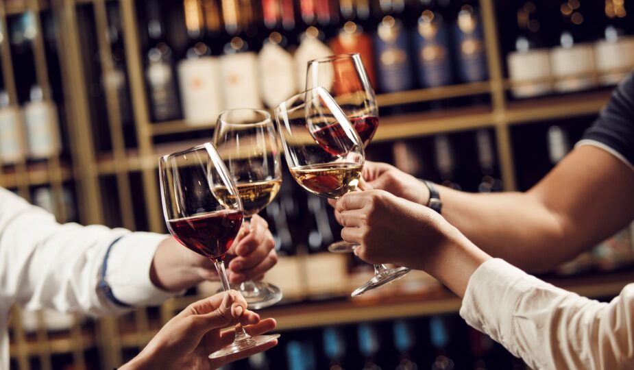 Cotes du rhone Wein: Weinfest