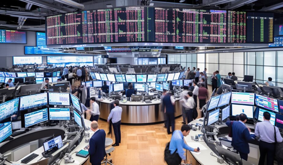 Stressiger Handelssaal im Finanzbereich | Gelee Royal kaufen