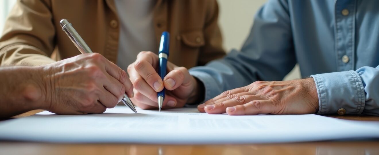 Pflegevertrag wird gemeinsam durchgesprochen | Pflegedienst Gütersloh