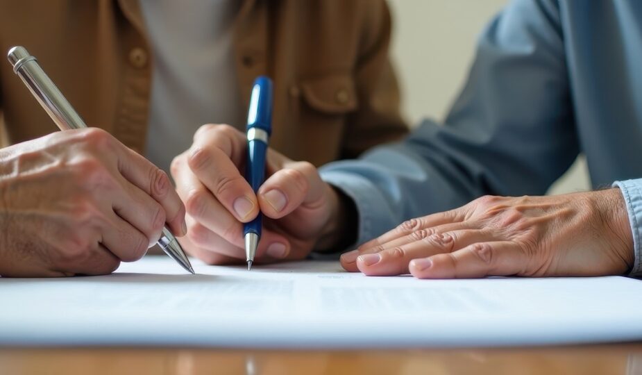 Pflegevertrag wird gemeinsam durchgesprochen | Pflegedienst Gütersloh
