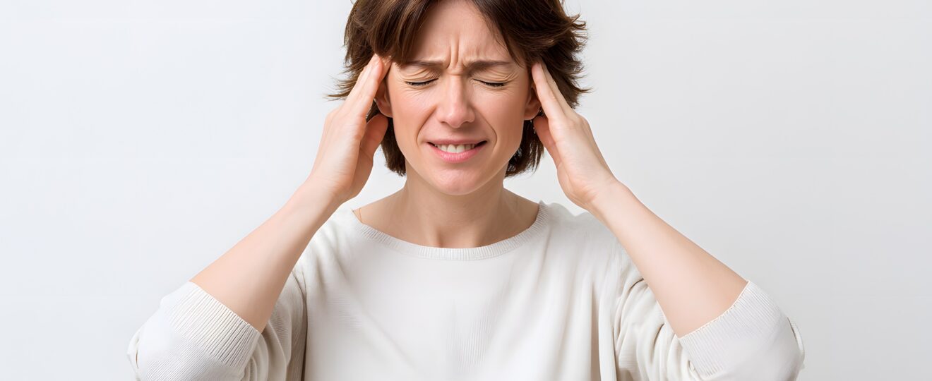 Frau mit Anzeichen von Reizueberflutung | was ist Breathwork